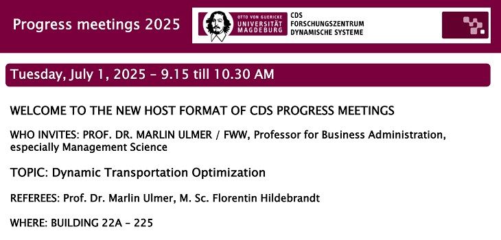 CDS Progress Meeting